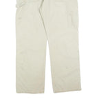 DICKIES Mens Cotton Blend Beige Relaxed Straight Trousers W34 L30 Workwear Zip