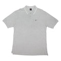 NIKE Mens Grey Polo Shirt Short Sleeve Plain M Cotton Blend Casual Sport
