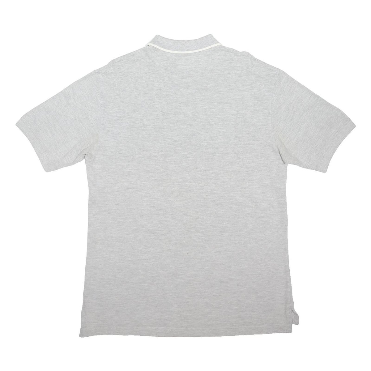 NIKE Mens Grey Polo Shirt Short Sleeve Plain M Cotton Blend Casual Sport