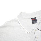 NIKE Mens Grey Polo Shirt Short Sleeve Plain M Cotton Blend Casual Sport