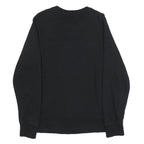 DIESEL Womens Black Blue Star Crew Neck Sweatshirt S Cotton Blend Casual