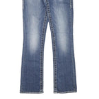 VIGOSS Womens Jeans Blue Slim Straight Denim Medium W28 L31 Stylish Detailed