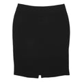 ARMANI COLLEZIONI Womens Black Pencil Knee Length Silk Skirt UK 14 Elegant