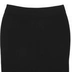 ARMANI COLLEZIONI Womens Black Pencil Knee Length Silk Skirt UK 14 Elegant