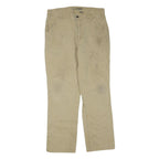 CARHARTT Mens Jeans Beige Regular Straight Denim W36 L31 Workwear Utility