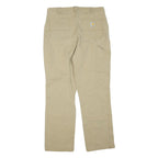 CARHARTT Mens Jeans Beige Regular Straight Denim W36 L31 Workwear Utility