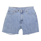 LEVI'S Womens Shorts Blue Casual Denim M W32 Raw Hem Summer