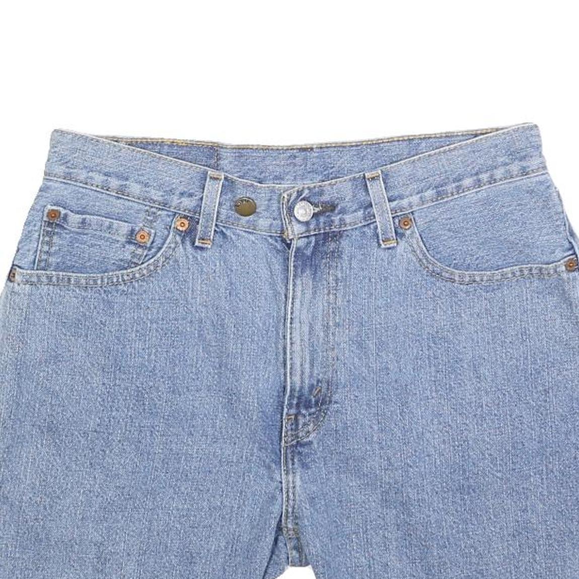 LEVI'S Womens Shorts Blue Casual Denim M W32 Raw Hem Summer