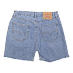 LEVI'S Womens Shorts Blue Casual Denim M W32 Raw Hem Summer