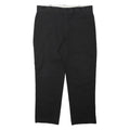 DICKIES Mens Black Regular Fit Straight Leg Trousers W40 L30 Workwear Zip