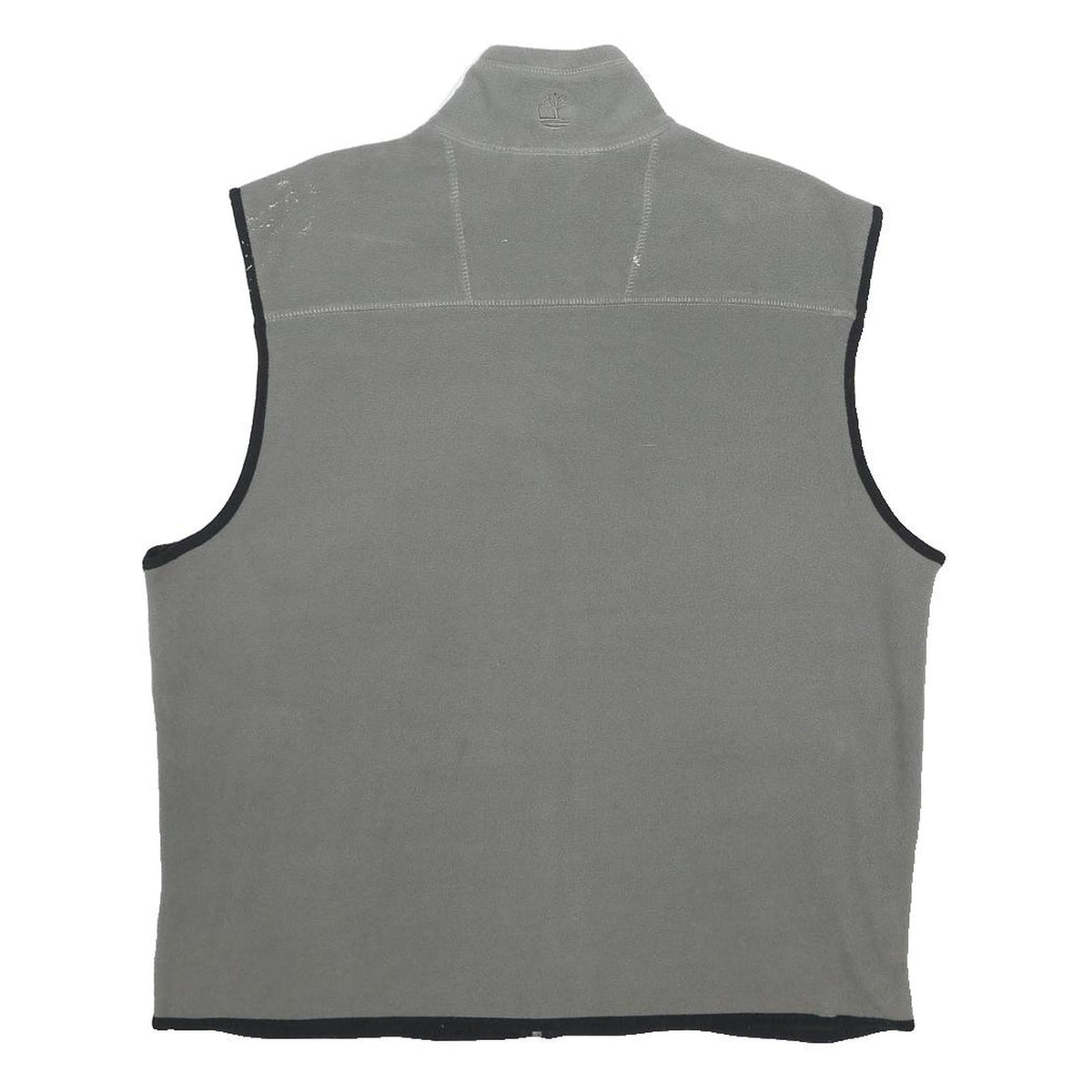 TIMBERLAND Womens Grey Sleeveless Zip Jacket L Polyester Outdoor Casual Vest