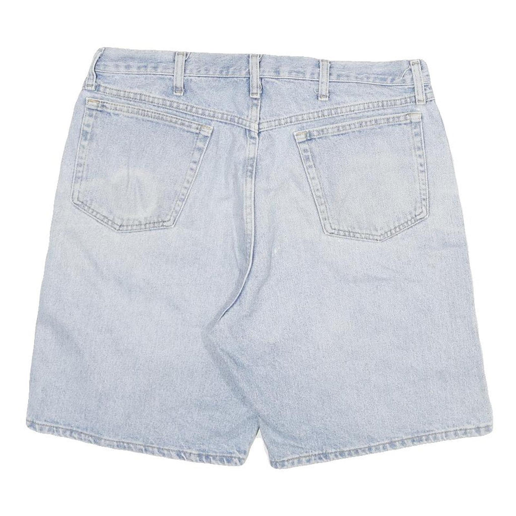 WRANGLER Womens Light Blue Casual Denim Shorts 2XL W36 Classic Fit Cotton Blend