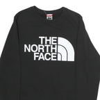 THE NORTH FACE Womens Black Sweatshirt Crew Neck S Logo Printed Cotton Pullover
