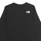 THE NORTH FACE Womens Black Sweatshirt Crew Neck S Logo Printed Cotton Pullover