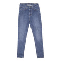 LEVI'S 721 Womens Slim Blue Denim Jeans W27 L28 Cotton Blend Zip