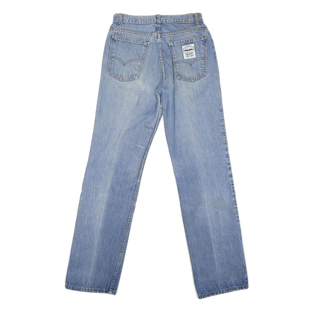 LEVI'S Mens Regular Fit Blue Denim Jeans W28 L32 Zip Pocket