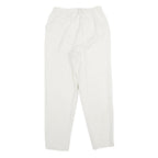 MADIE'S FASHION Womens Cotton Blend White Regular Fit Straight Leg Trousers W26