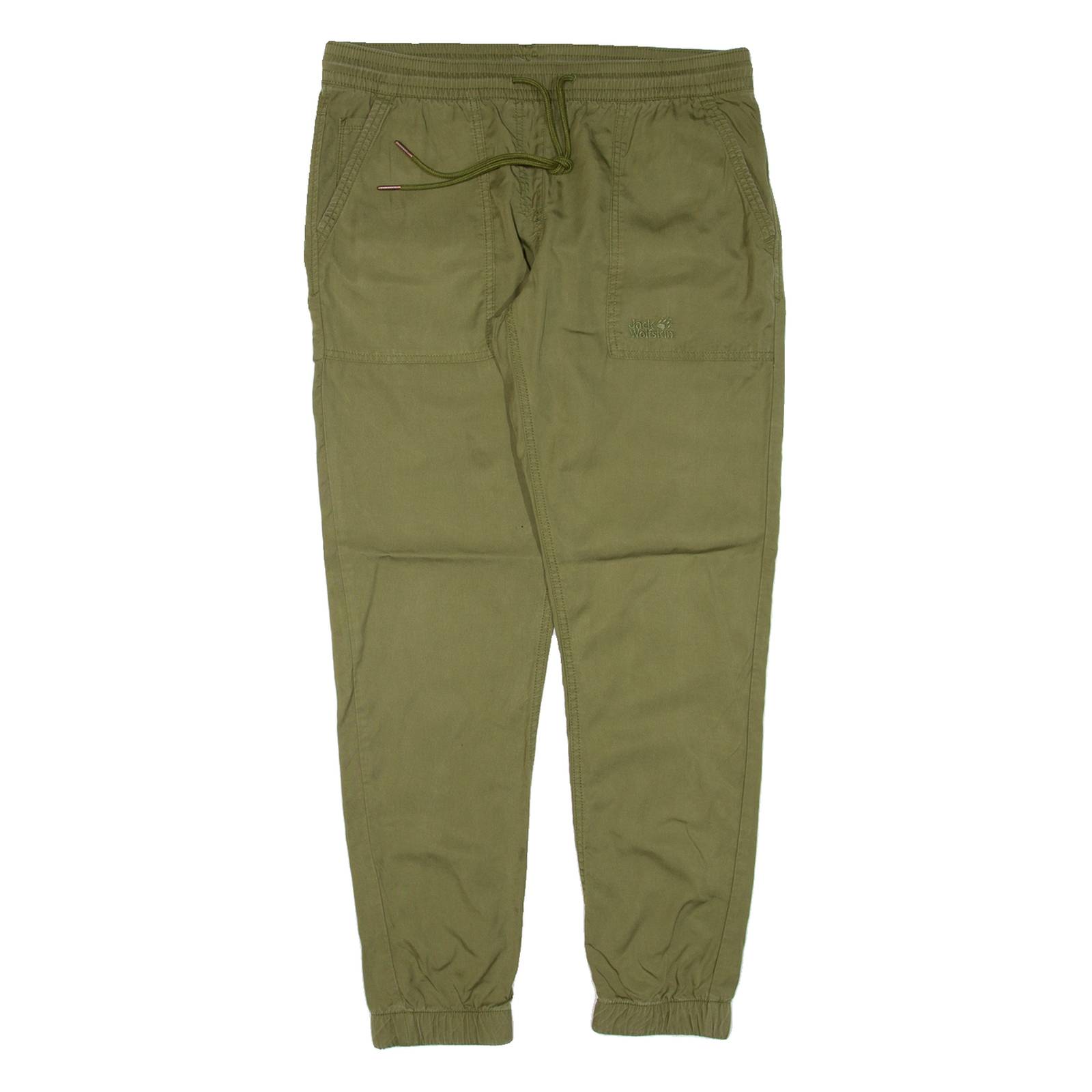 JACK WOLFSKIN Mens Trousers Green Slim Tapered W30 L28