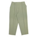 DESIGN ESSENTIALS Womens Woven Green Relaxed Trousers W29 L25 Elastic Waist