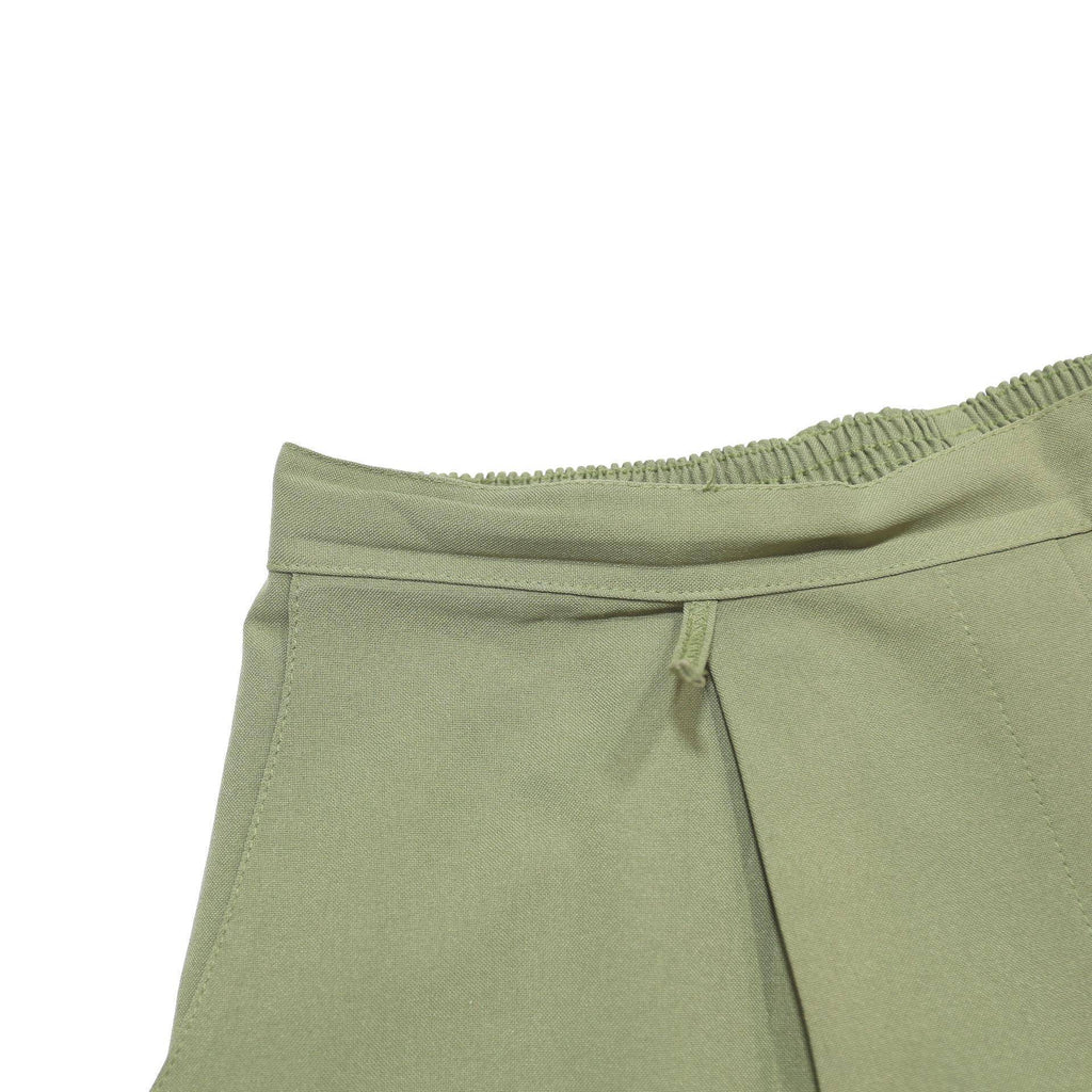DESIGN ESSENTIALS Womens Woven Green Relaxed Trousers W29 L25 Elastic Waist