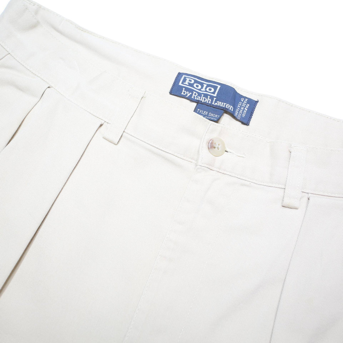 POLO RALPH LAUREN Mens Cream Shorts M W32 Classic Cotton Blend Comfortable