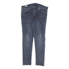 LEVI'S Mens Slim Blue Denim Jeans W38 L32 Cotton Blend Zip Classic Casual