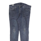 LEVI'S Mens Slim Blue Denim Jeans W38 L32 Cotton Blend Zip Classic Casual