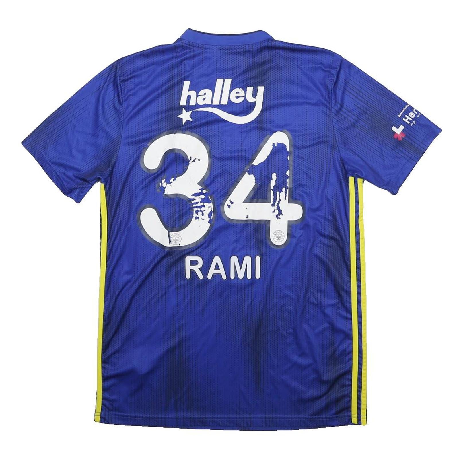 ADIDAS Fenerbahçe 2019/20 Mens Blue Football Shirt L Short Sleeve V-Neck Rami