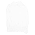 IPSY Womens Ruffle Blouse White V-Neck Long Sleeve Viscose L