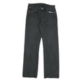 LEVI'S 501 Mens Jeans Black Regular Straight Denim Raw W30 L32 Classic Button
