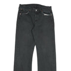 LEVI'S 501 Mens Jeans Black Regular Straight Denim Raw W30 L32 Classic Button
