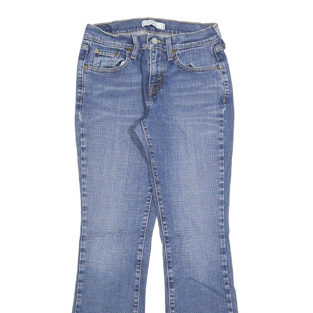 LEVI'S Womens 515 Regular Jeans Denim Blue W28 L30 Classic Fit Zip Closure