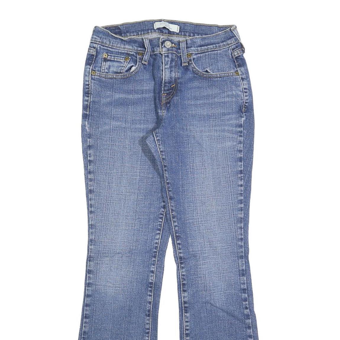 LEVI'S Womens 515 Regular Jeans Denim Blue W28 L30 Classic Fit Zip Closure