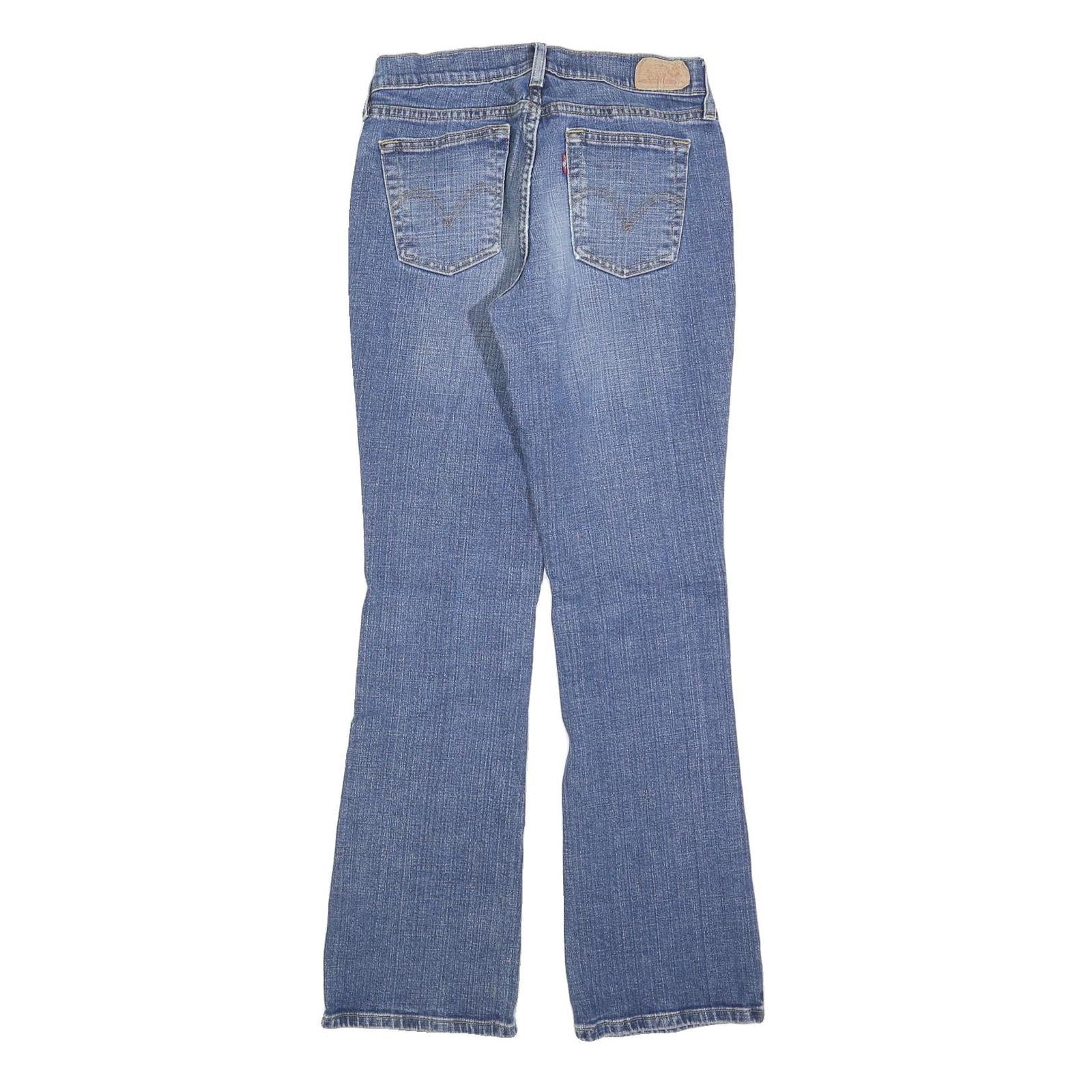 LEVI'S Womens 515 Regular Jeans Denim Blue W28 L30 Classic Fit Zip Closure