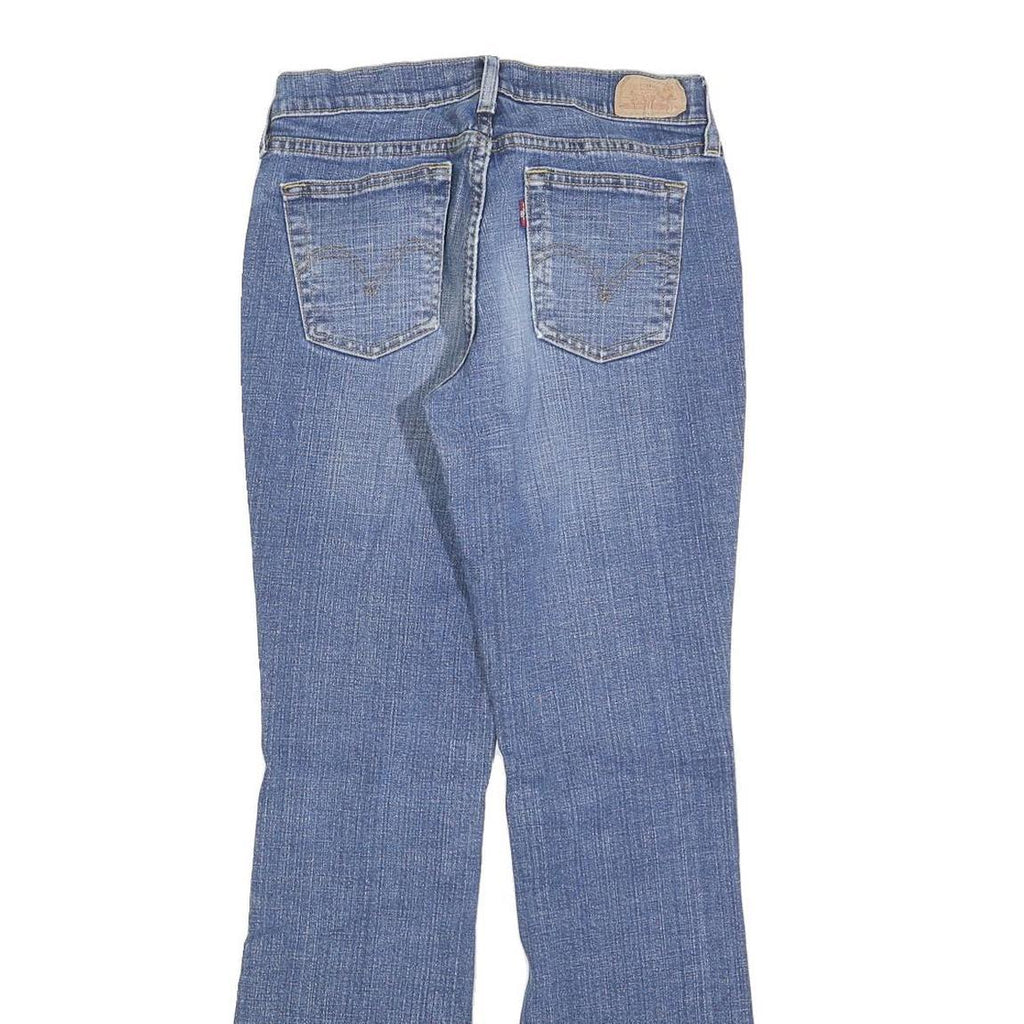 LEVI'S Womens 515 Regular Jeans Denim Blue W28 L30 Classic Fit Zip Closure