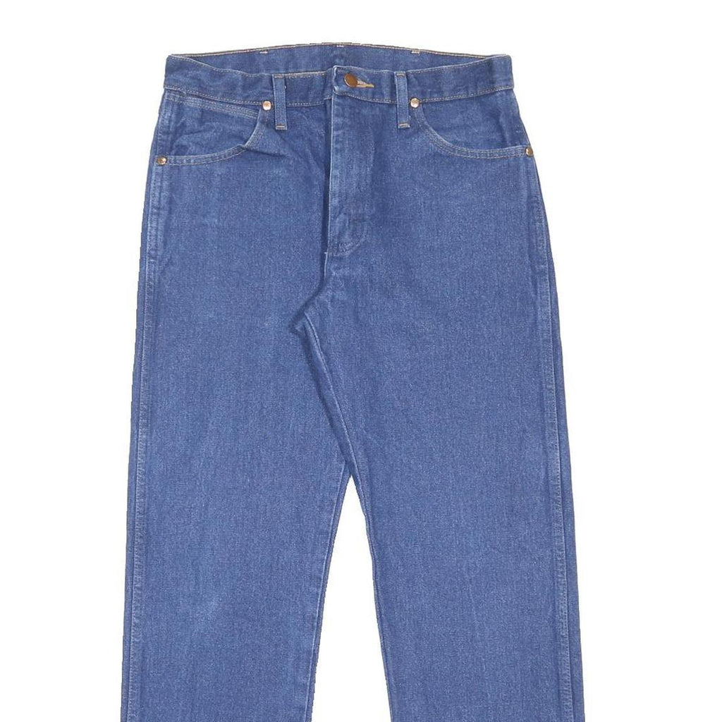 WRANGLER Mens Regular Fit Straight Leg Denim Blue W31 L30 Classic Cotton Zip