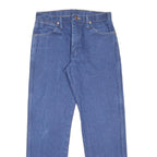WRANGLER Mens Regular Fit Straight Leg Denim Blue W31 L30 Classic Cotton Zip