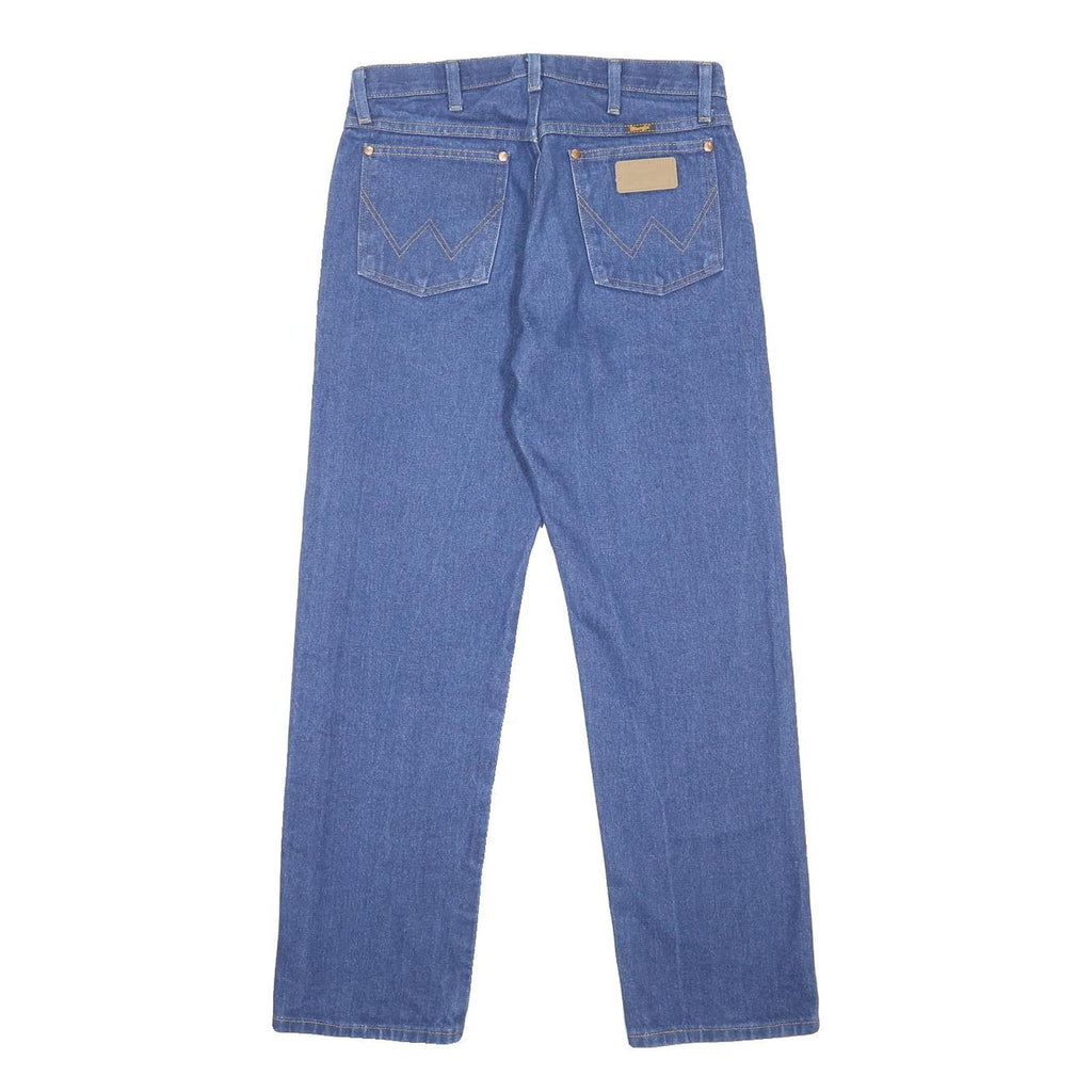 WRANGLER Mens Regular Fit Straight Leg Denim Blue W31 L30 Classic Cotton Zip