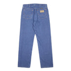 WRANGLER Mens Regular Fit Straight Leg Denim Blue W31 L30 Classic Cotton Zip
