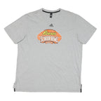 ADIDAS Mens Grey Reese's Senior Bowl Graphic T-Shirt XL Short Sleeve Crew Neck