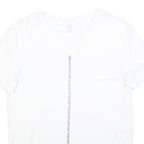ESCADA SPORT Womens White V-Neck Short Sleeve T-Shirt XS Cotton Blend