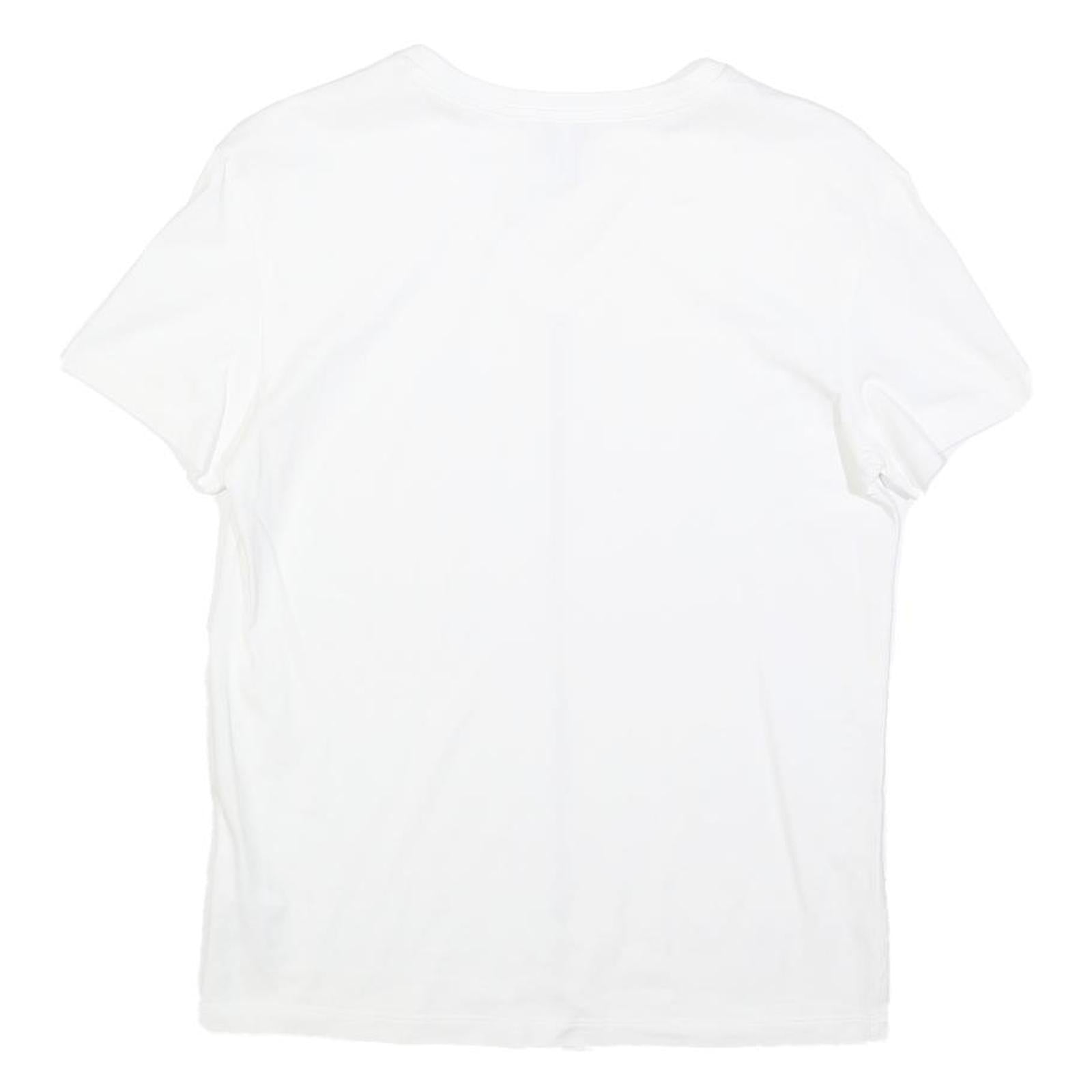 ESCADA SPORT Womens White V-Neck Short Sleeve T-Shirt XS Cotton Blend