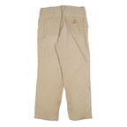 CARHARTT Mens Relaxed Beige Casual Cotton Blend Trousers W33 L30 Utility