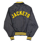 DON ALLESON Mens Varsity Jacket Black 90s S