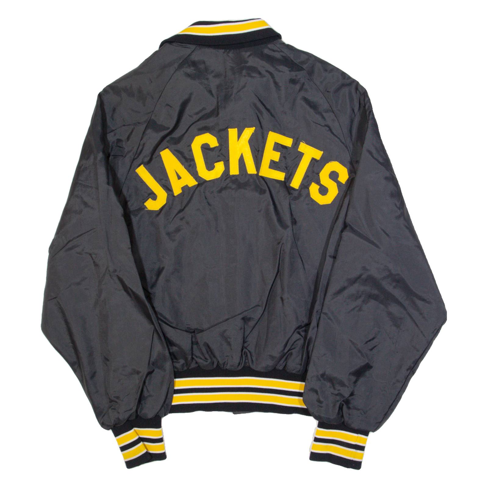 DON ALLESON Mens Varsity Jacket Black 90s S