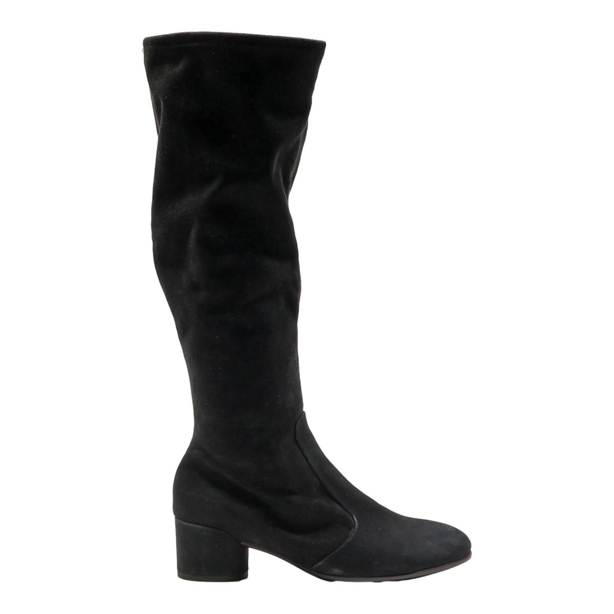 ECCO High Boots Black Leather Womens UK 5