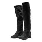 ECCO High Boots Black Leather Womens UK 5