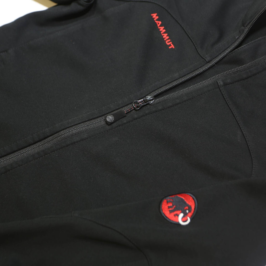 MAMMUT Womens Black Polyester Blend Jacket S Activewear Zip Outdoor Lightweight