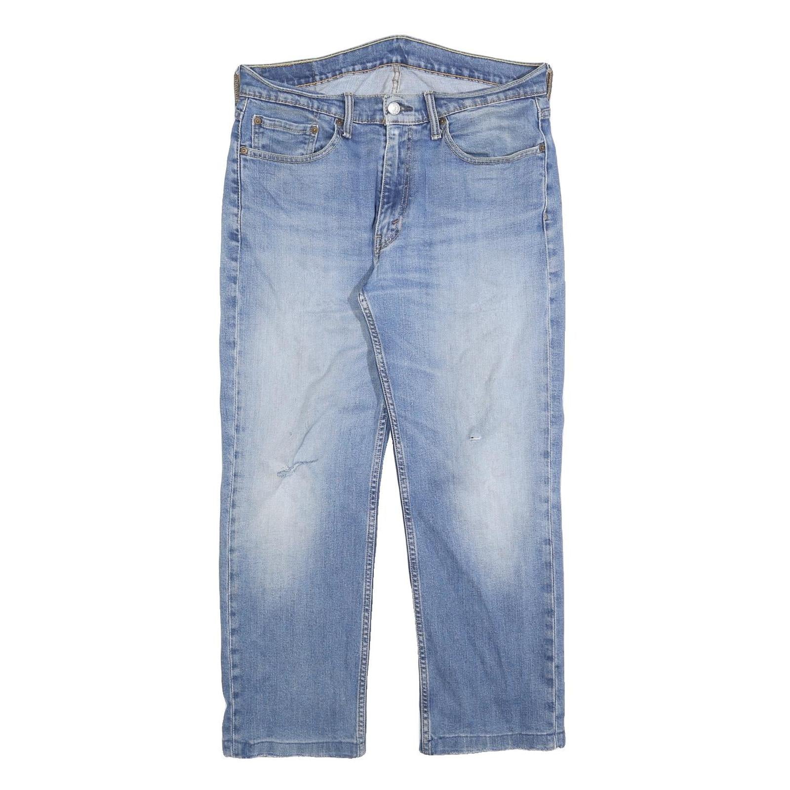 LEVI'S 514 Classic Mens Jeans Blue Classic Straight Denim Medium W33 L26 Zip Zip