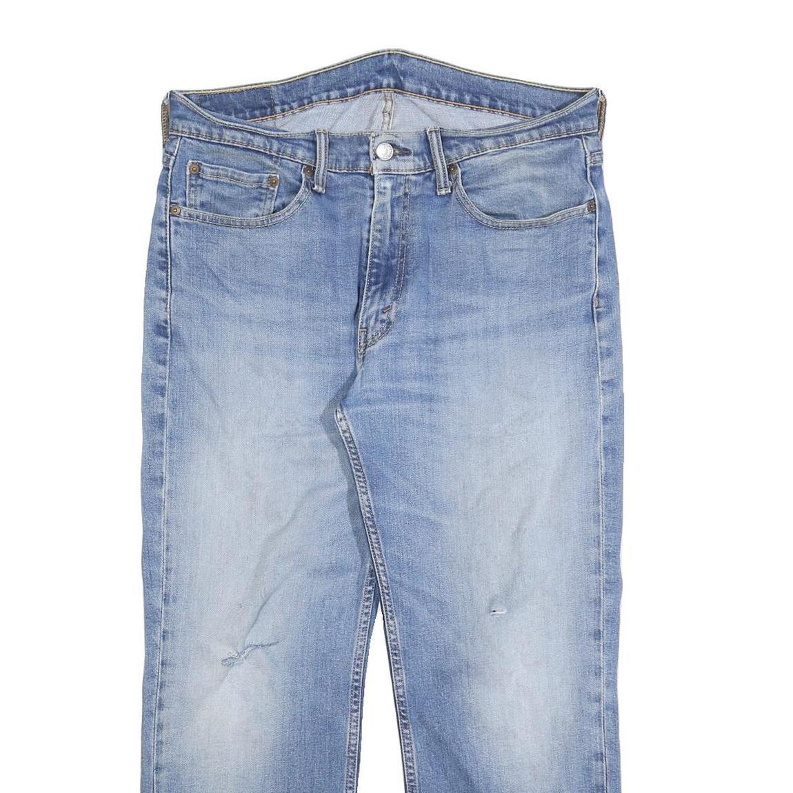 LEVI'S 514 Classic Mens Jeans Blue Classic Straight Denim Medium W33 L26 Zip Zip